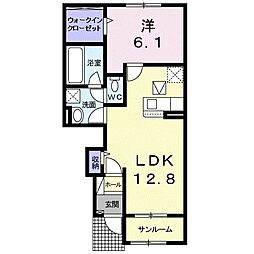 ハウオリ1 1LDKの間取図画像