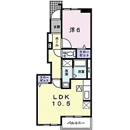 間取図画像 1LDK