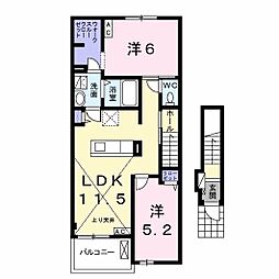 セイバリー11 2LDKの間取図画像