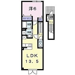 ベリエ 1LDKの間取図画像