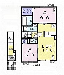 マニフィーク2 2LDKの間取図画像