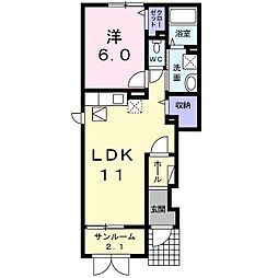 センチュリー1 1LDKの間取図画像
