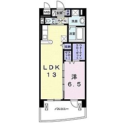 ノースグランパス 1LDKの間取図画像