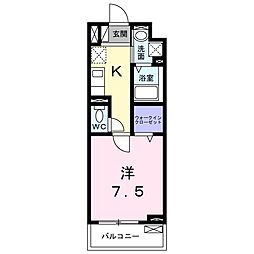 インペリアルガーデン瑞江 1Kの間取図画像