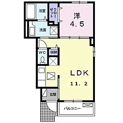 メゾン・ド・コトブキ 1LDKの間取図画像