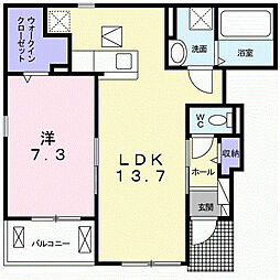 間取図画像 1LDK