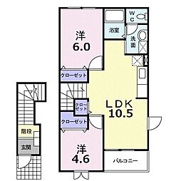 間取図画像 2LDK
