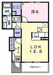 間取図画像 1LDK