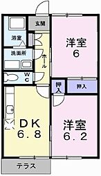 間取図画像 2DK