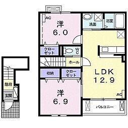 間取図画像 2LDK