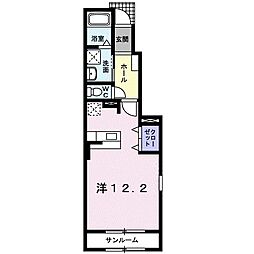 レジデンス・アニメートB ワンルームの間取図画像