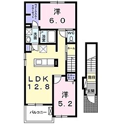 サンリットスクエア1 2LDKの間取図画像