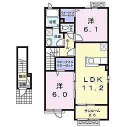 間取図画像 2LDK