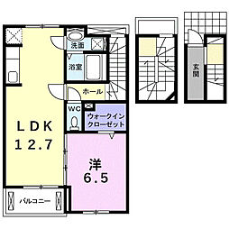 ハイツサルーン5 1LDKの間取図画像