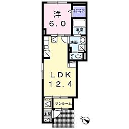 間取図画像 1LDK