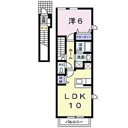 ベル 1LDKの間取図画像