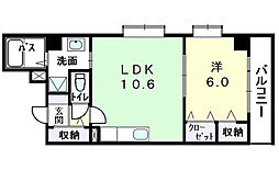 エーデルワイス本所 1LDKの間取図画像