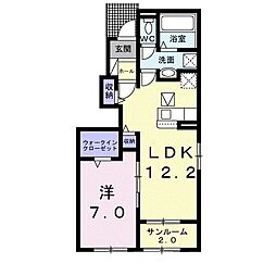 ブリーズ 1LDKの間取図画像