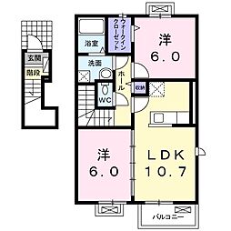 間取図画像 2LDK