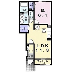 間取図画像 1LDK