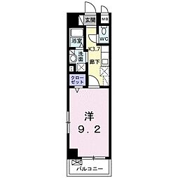 プロムナード牧志 1Kの間取図画像
