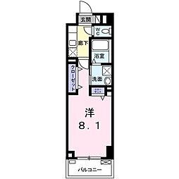 ケーズ昭和町 1Kの間取図画像