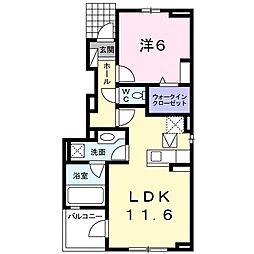 マーベラスK 1LDKの間取図画像