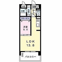 ティエラフェリス 1LDKの間取図画像
