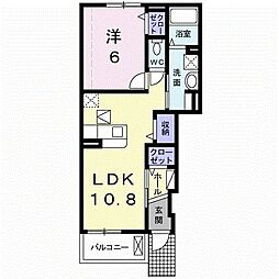 サピーカーサJYS 1LDKの間取図画像