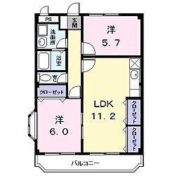 間取図画像 2LDK