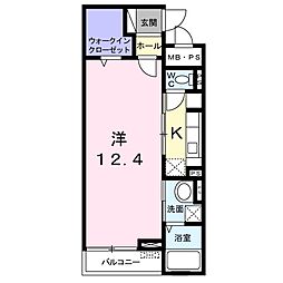 コンフォートデイズ 1Kの間取図画像