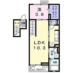 コンフォート　デイズ 4階1LDKの間取り