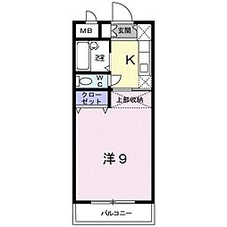 MAISONOHMICHI 1Kの間取図画像
