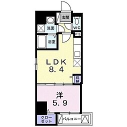 アンノアングランデ 1LDKの間取図画像