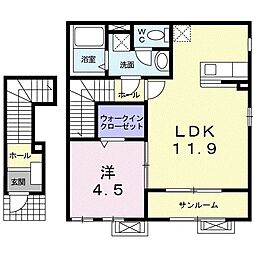 間取図画像 1LDK