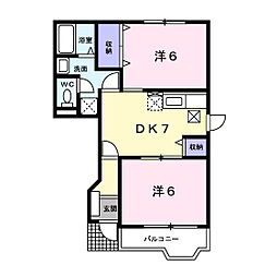 間取図画像 2DK