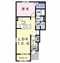 間取図画像 1LDK