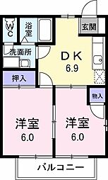 間取図画像 2DK