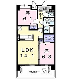 間取図画像 2LDK