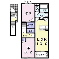 セルキューブ I 2LDKの間取図画像