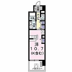 ケイマイティ ワンルームの間取図画像
