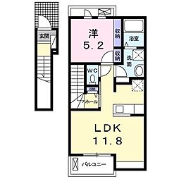 アテリサージュ 1LDKの間取図画像