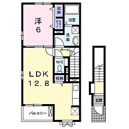 ルトンセラン 1LDKの間取図画像