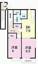 間取図画像 2DK
