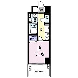 ケイマイティ2 1Kの間取図画像