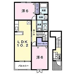 間取図画像 2LDK