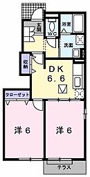 間取図画像 2DK