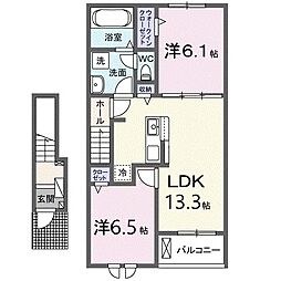 間取図画像 2LDK