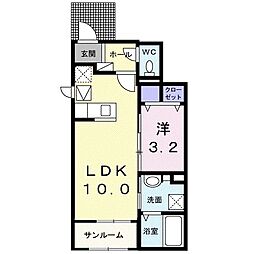 間取図画像 1LDK