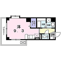 喜久屋ビル ワンルームの間取図画像